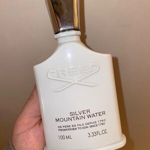 Creed Silver Mountain Water White and Silver Bottle